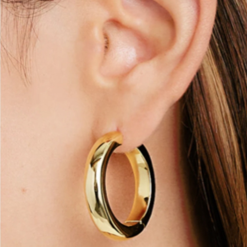 Gorjana Statement Gold Hoop Earrings